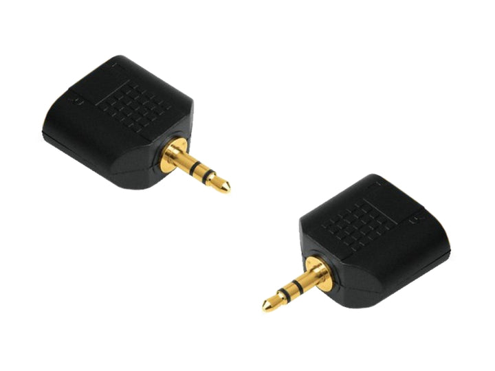 3,5mm Klinkenstecker / 3,5mm Klinkenbuchse Splitter NH552 gold