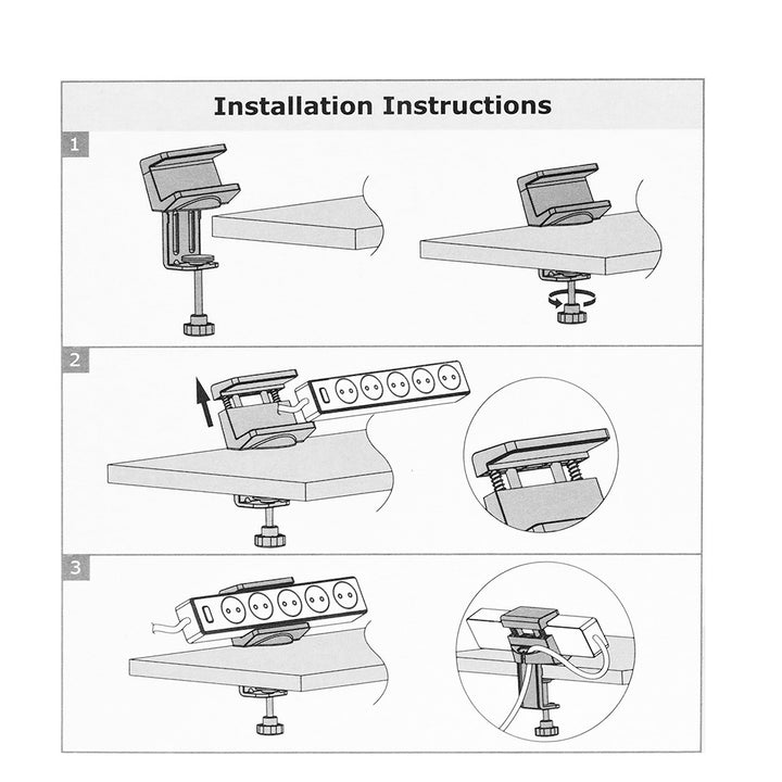Maclean Brackets MC-808 - Perfekt für Zuhause, Büro, Konferenzraum usw.