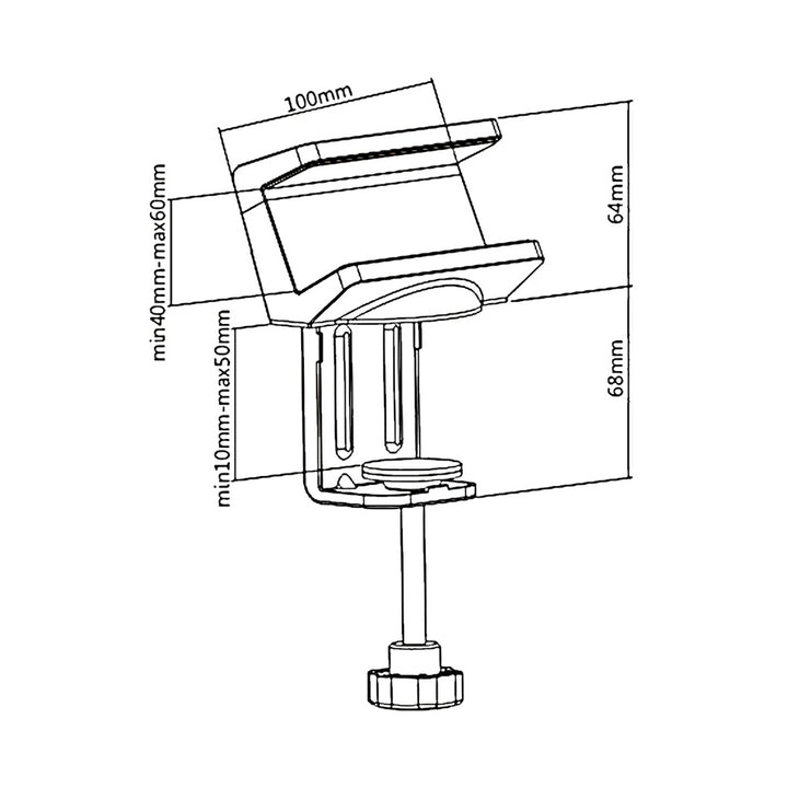 Maclean Brackets MC-808 - Perfekt für Zuhause, Büro, Konferenzraum usw.