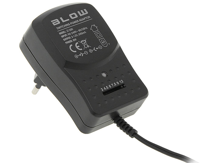 Universelles geregeltes Netzteil 3-12V 500mA Blow ZI500 5264#