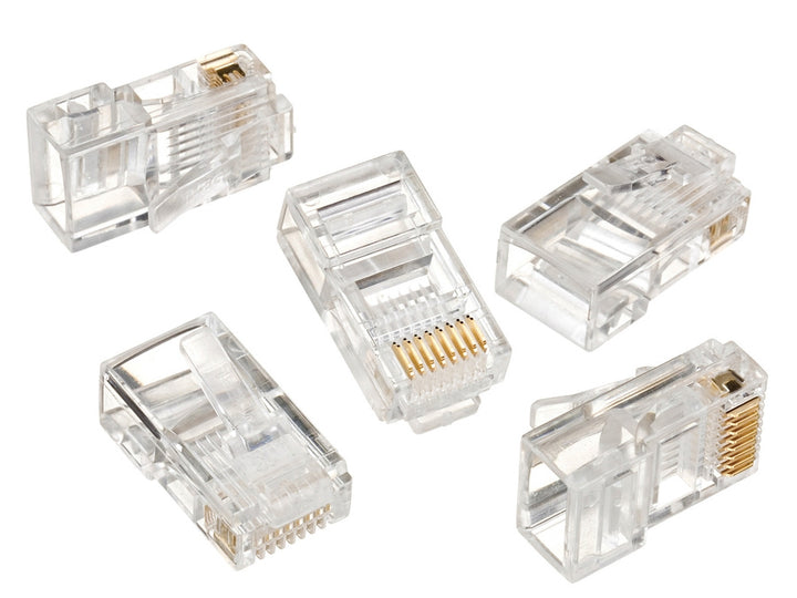 Hochwertige RJ45 8P8C 5e Kabelstecker Maclean MCTV-663 - 100Stk.