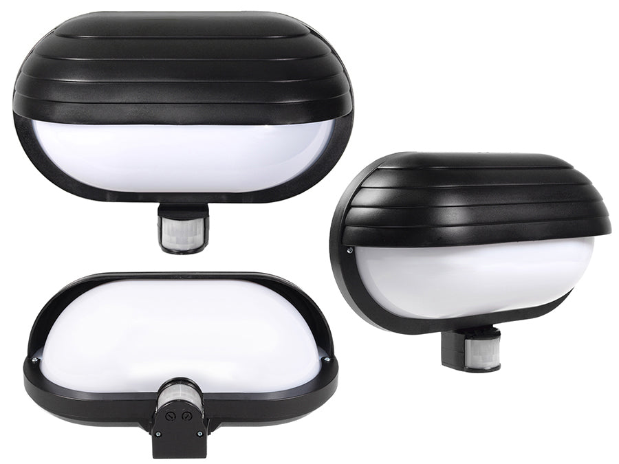 Wandleuchte Maclean, mit PIR-Sensor, max. 60 W, 180°, MCE33B