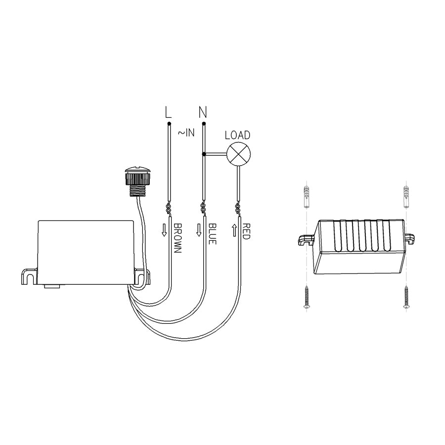 Dämmerungsschalter Dämmerungssensor Externer Sensor Sonde Außen Außenbereich MCE34 Maclean