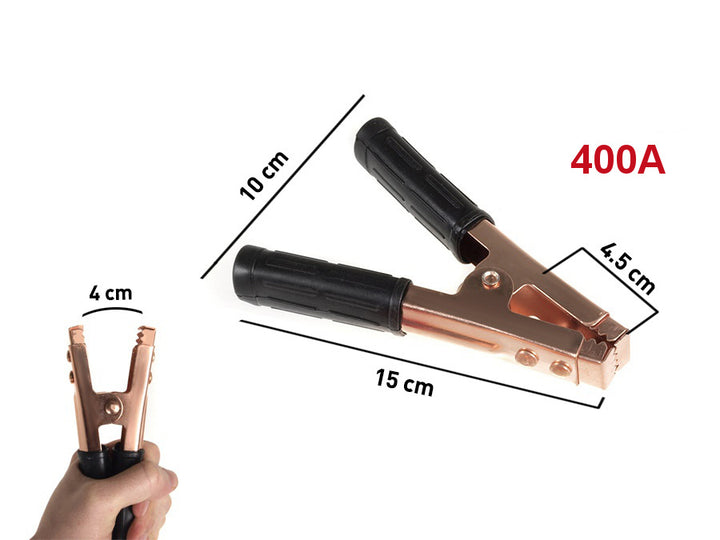 Krokodil 400A 2p R / B Maclean Energy MCE36 kupferbeschichtetes Kupfer