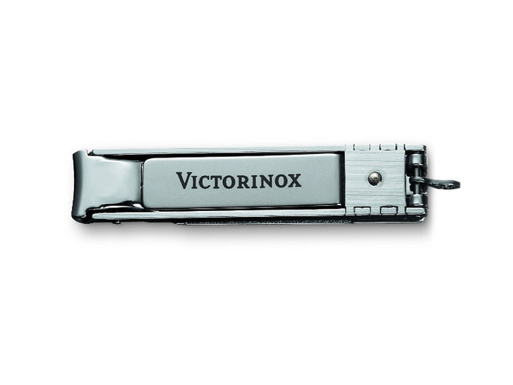 Victorinox 8.2055.CB Faltbarer Nagelknipser mit Feile, Flachschraubendreher 3mm, Edelstahl