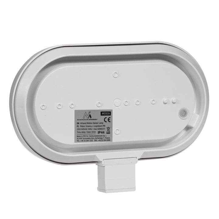Wandleuchte Maclean, mit PIR-Sensor, max. 60 W, 180°, MCE33 W