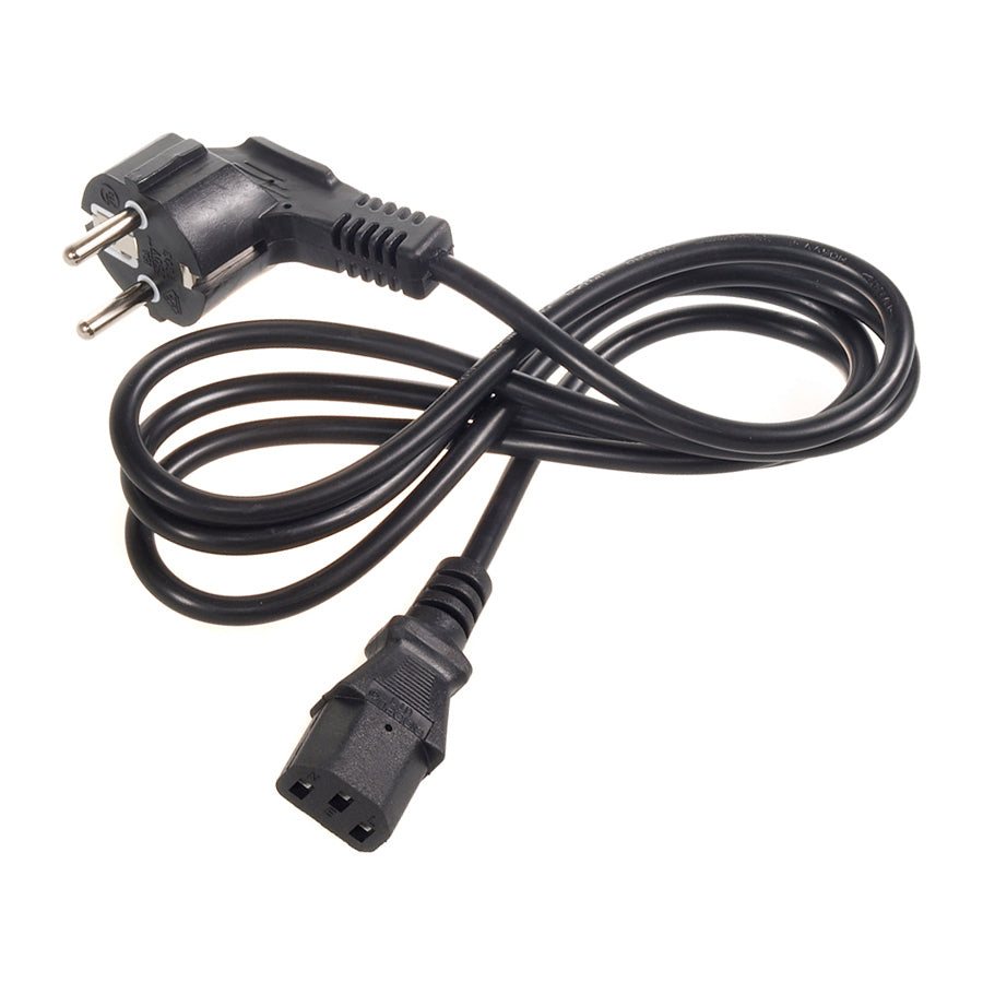 Maclean power cable, 3 pin, IEC C13, EU plug, 1.5m, MCTV-691
