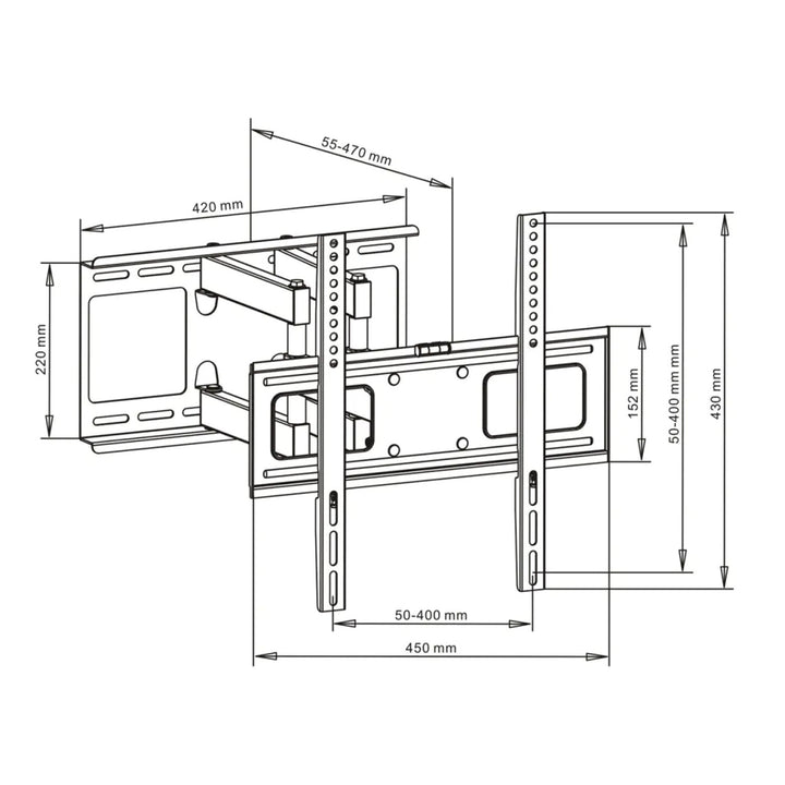 Armhalterung für TV LED / LCD / Plasma 23-55 "45kg AR-70 Art