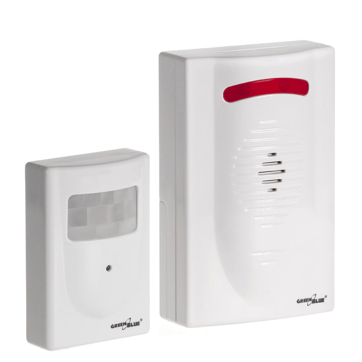 GreenBlue GB3400 Bewegungsmelder Alarm Sensor Funksignal IP44 Wireless Mini Alarm DC3400, IP44, bis 120m