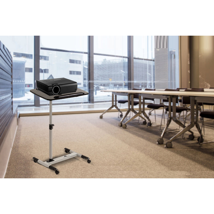 Maclean MC-671 Laptopständer Projektorständer Laptoptisch Notebookständer auf Rollen höhenverstellbar Halterung