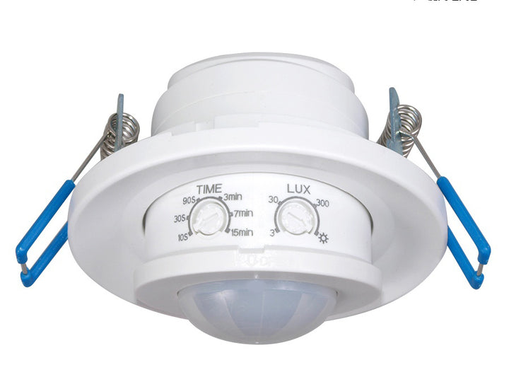 Maclean PIR-Bewegungsmelder, Infrarot, Unterputz, Reichweite 6m, 800W/400W, MCE130