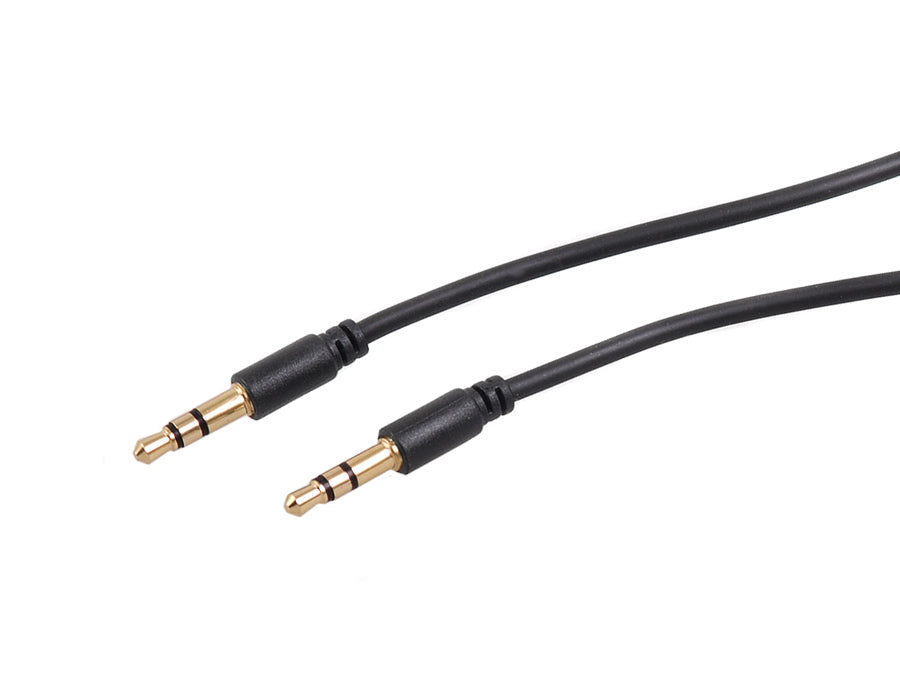 Maclean MCTV-815 Klinke 3,5mm Stecker-Stecker Kabel 1,5m schwarz