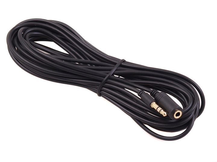 Klinke 3,5mm Kabel Maclean, Stecker-Buchse, 5m, schwarz, MCTV-821