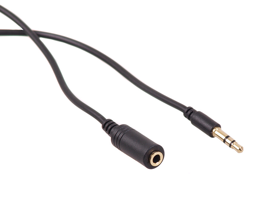 Klinke 3,5mm Kabel Maclean, Stecker-Buchse, 5m, schwarz, MCTV-821