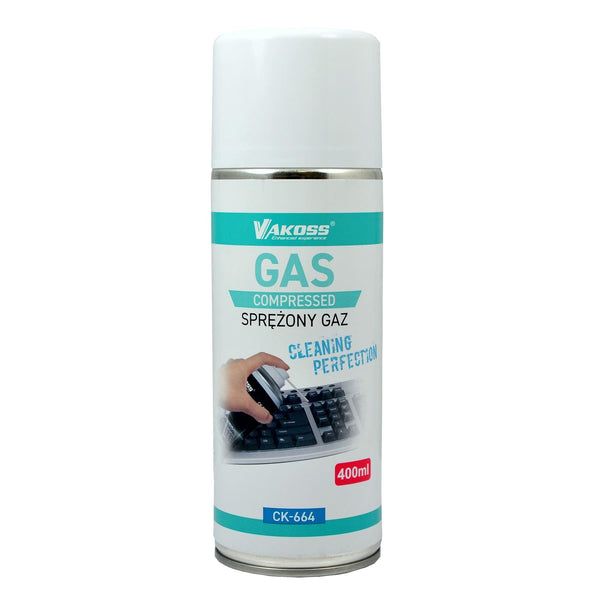 VAKOSS CK-614 Druckluft Druckluftreiniger Druckluftspray Reinigungsspray 400 ml für die Optik