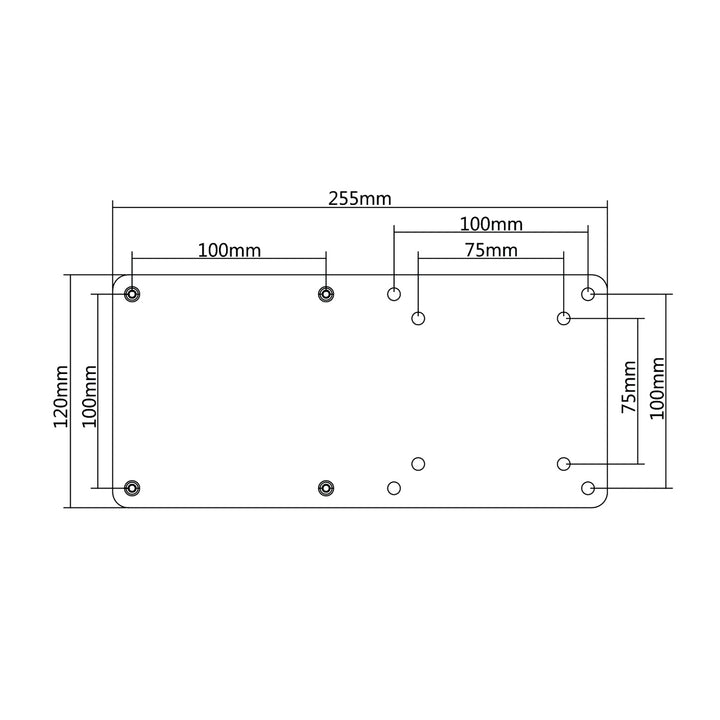 VESA Adapter für Maclean MC-721, schwarz NUC MAC mini