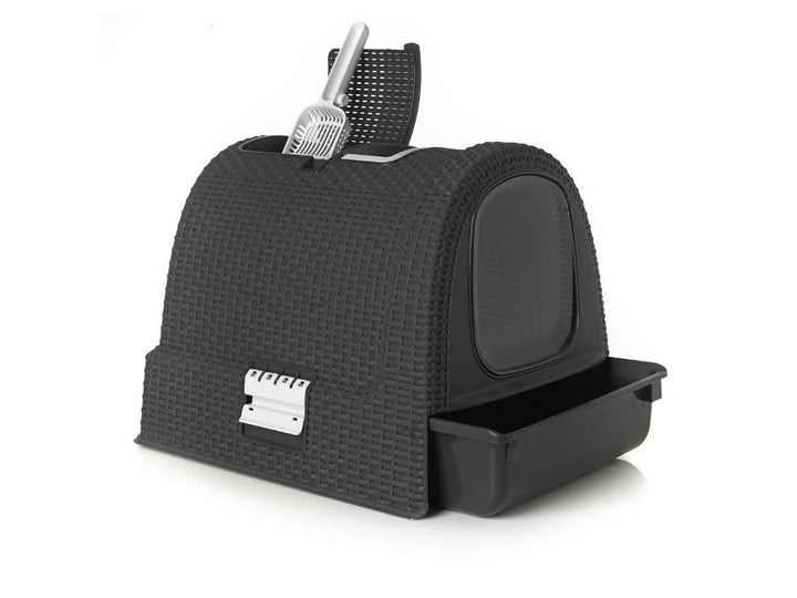 Curver - Katzentoilette - Anthrazit - 51 x 38,5 x 39,5 cm