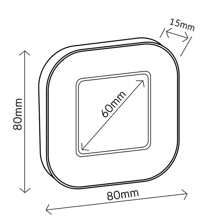Digitaler Touchscreen Timer Countdown Stoppuhr Magnet Rückseite + Ständer GreenBlue