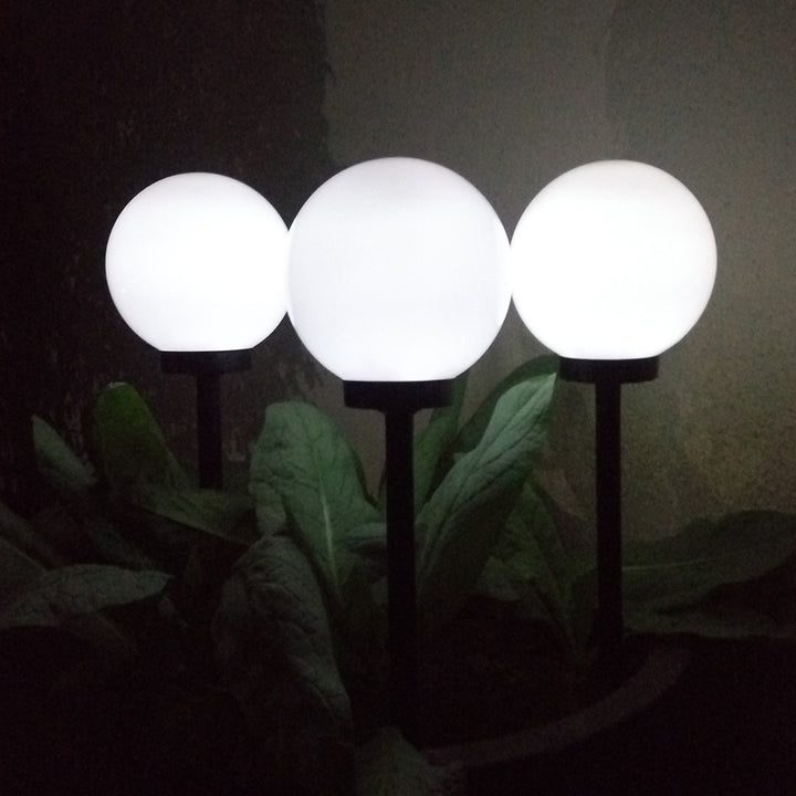 GreenBlue GB121 Freistehende LED Solar-Gartenlampe weiß