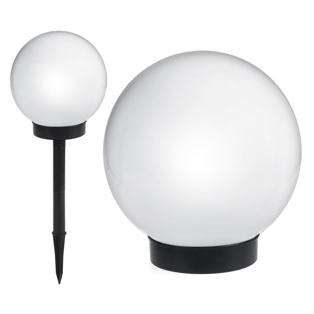 GreenBlue GB121 Freistehende LED Solar-Gartenlampe weiß