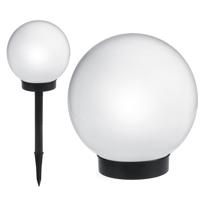GreenBlue GB121 Freistehende LED Solar-Gartenlampe weiß