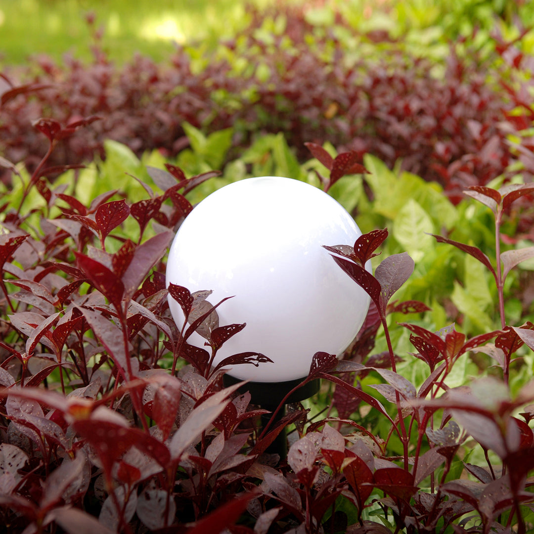 Solar Garten Stehleuchte GB168 30x30x63 cm Kugel, weiße LED
