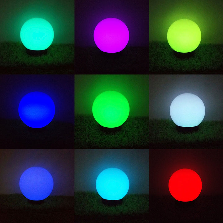 Solarlampe Solarkugel Kugelleuchte Gartenleuchte am Spies bunt 30 cm