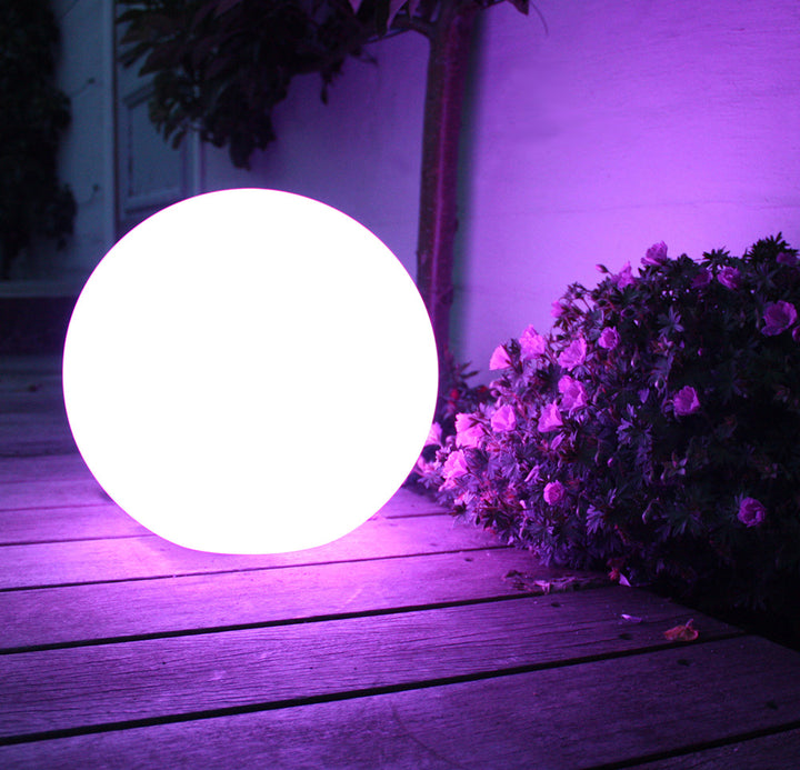 Solarlampe Solarkugel Kugelleuchte Gartenleuchte am Spies bunt 30 cm