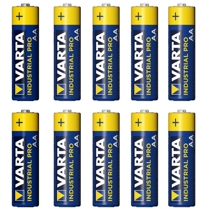 10 X POWERFUL VARTA INDUSTRIAL AA Alkalibatterien 10x LR6/AA Batterien Varta Industrial