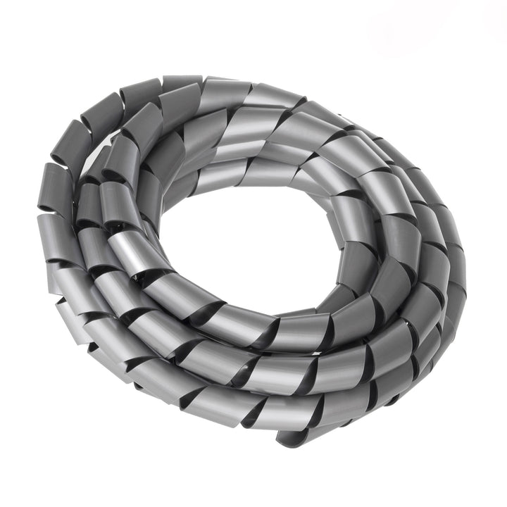 Maclean Kabelabdeckung, Maskierung, (20.4*22mm), 3m, Silberspirale, MCTV-687S