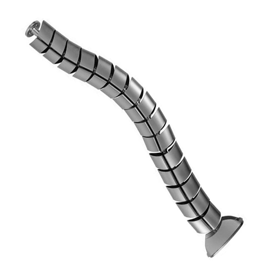 Organizer Kabelabdeckung für Maclean MC-768 S Schreibtisch, Silber 75cm