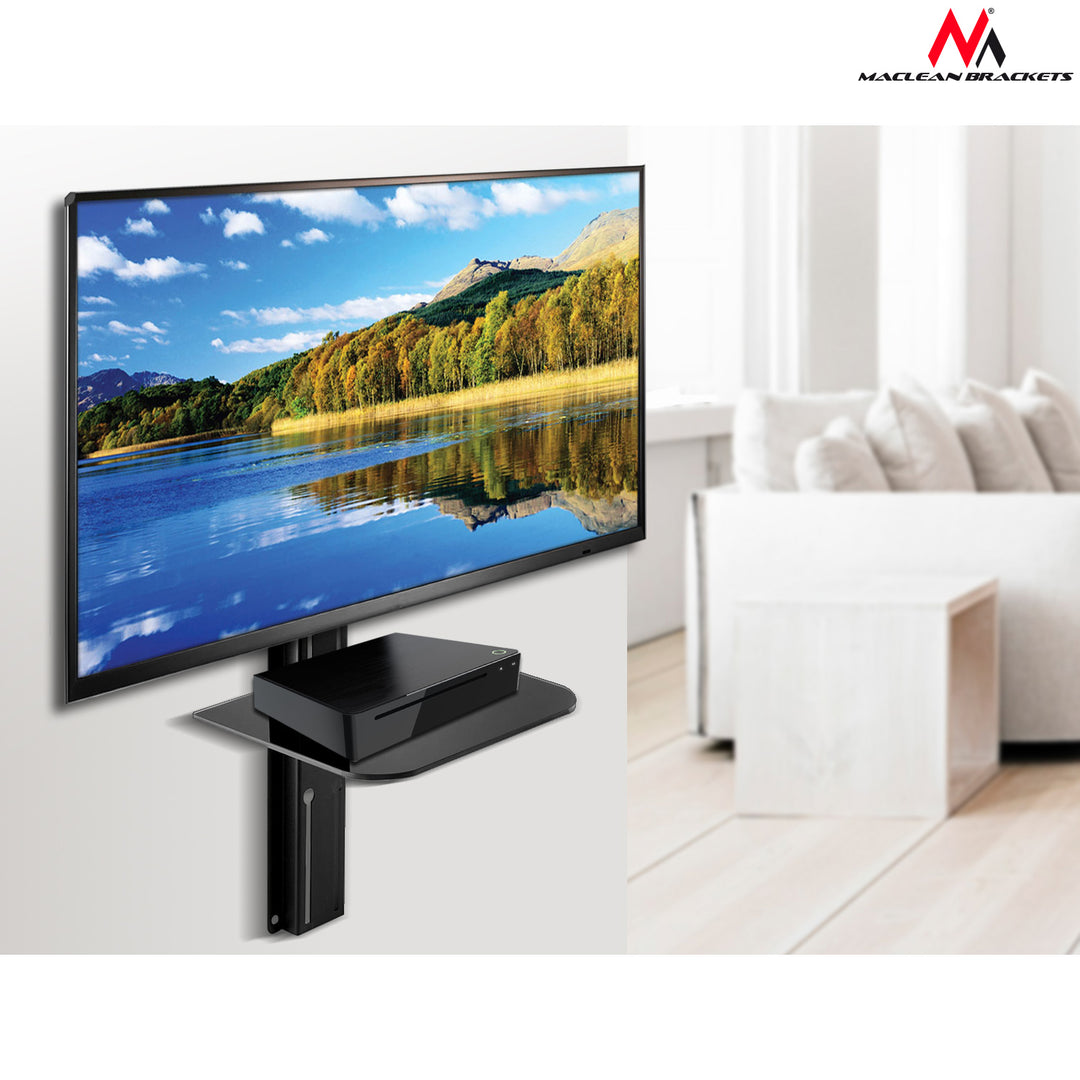 TV-Halterung mit DVD-Ablage Maclean, VESA 200x200, 23"-42", 30 kg, MC-771