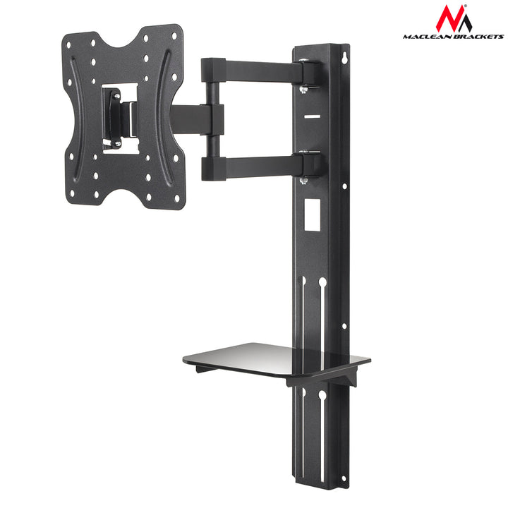 TV-Halterung mit DVD-Ablage Maclean, VESA 200x200, 23"-42", 30 kg, MC-771