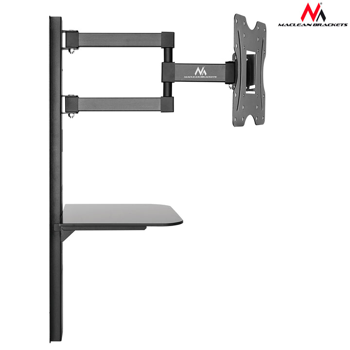 TV-Halterung mit DVD-Ablage Maclean, VESA 200x200, 23"-42", 30 kg, MC-771