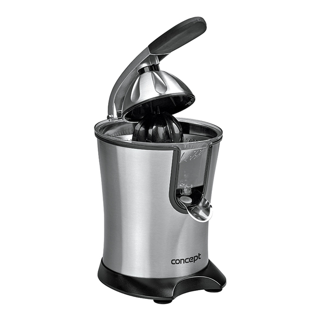 elektrische Zitruspresse hochwertig Edelstahl Hausgerät Hebelarm Concept bequem 750 ml