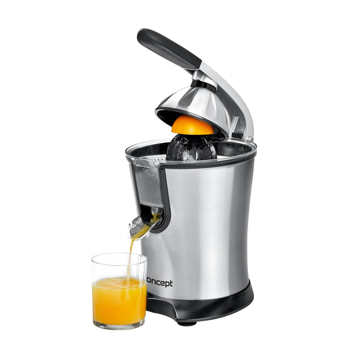 elektrische Zitruspresse hochwertig Edelstahl Hausgerät Hebelarm Concept bequem 750 ml