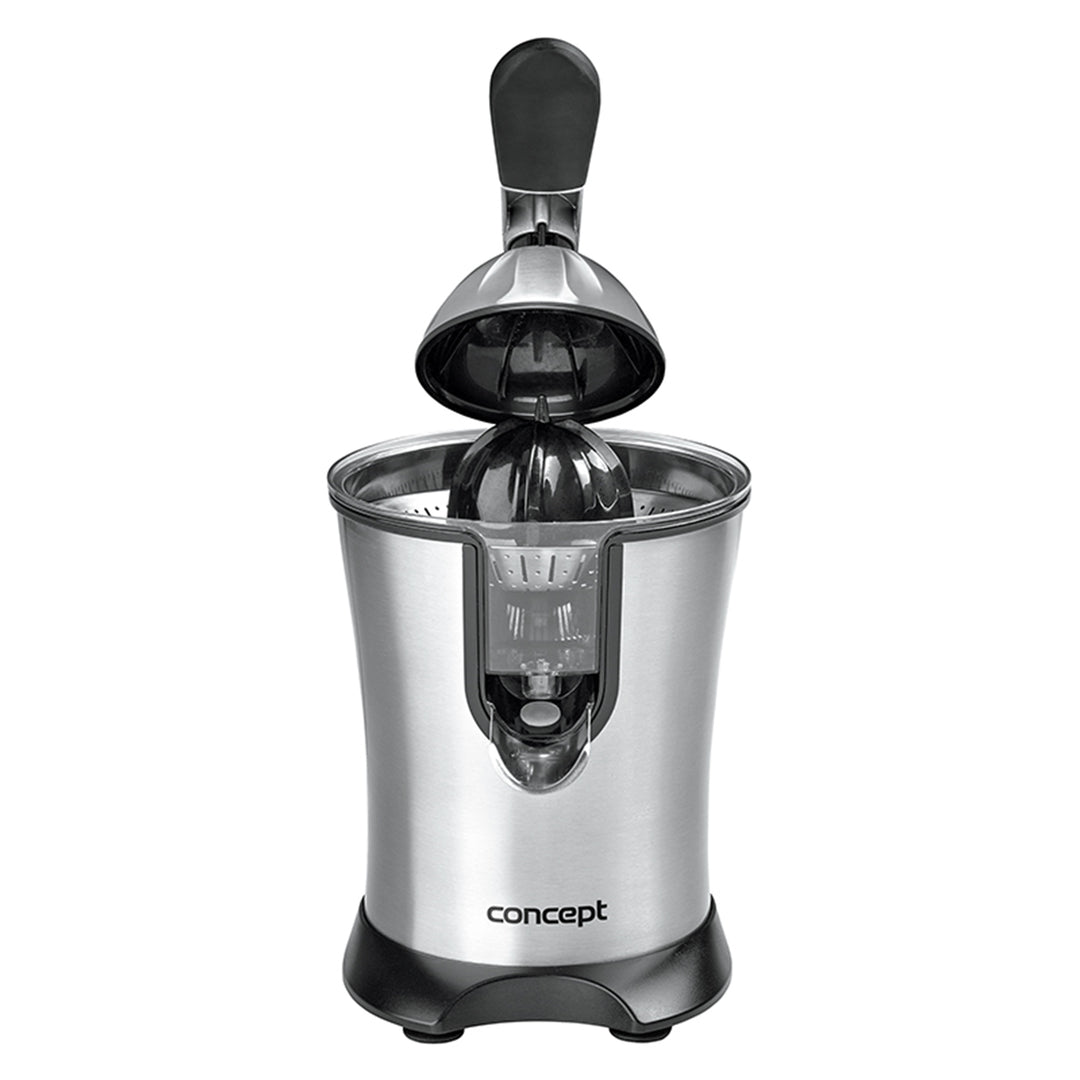 elektrische Zitruspresse hochwertig Edelstahl Hausgerät Hebelarm Concept bequem 750 ml