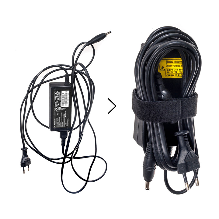 Maclean TV Systems Klettband Kabelbinder schwarz oder weiß