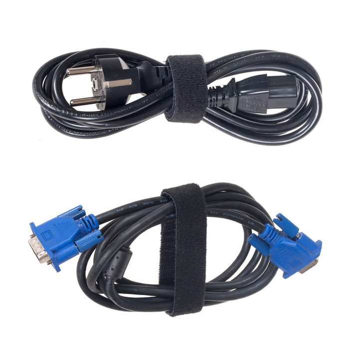 Maclean TV Systems Klettband Kabelbinder schwarz oder weiß