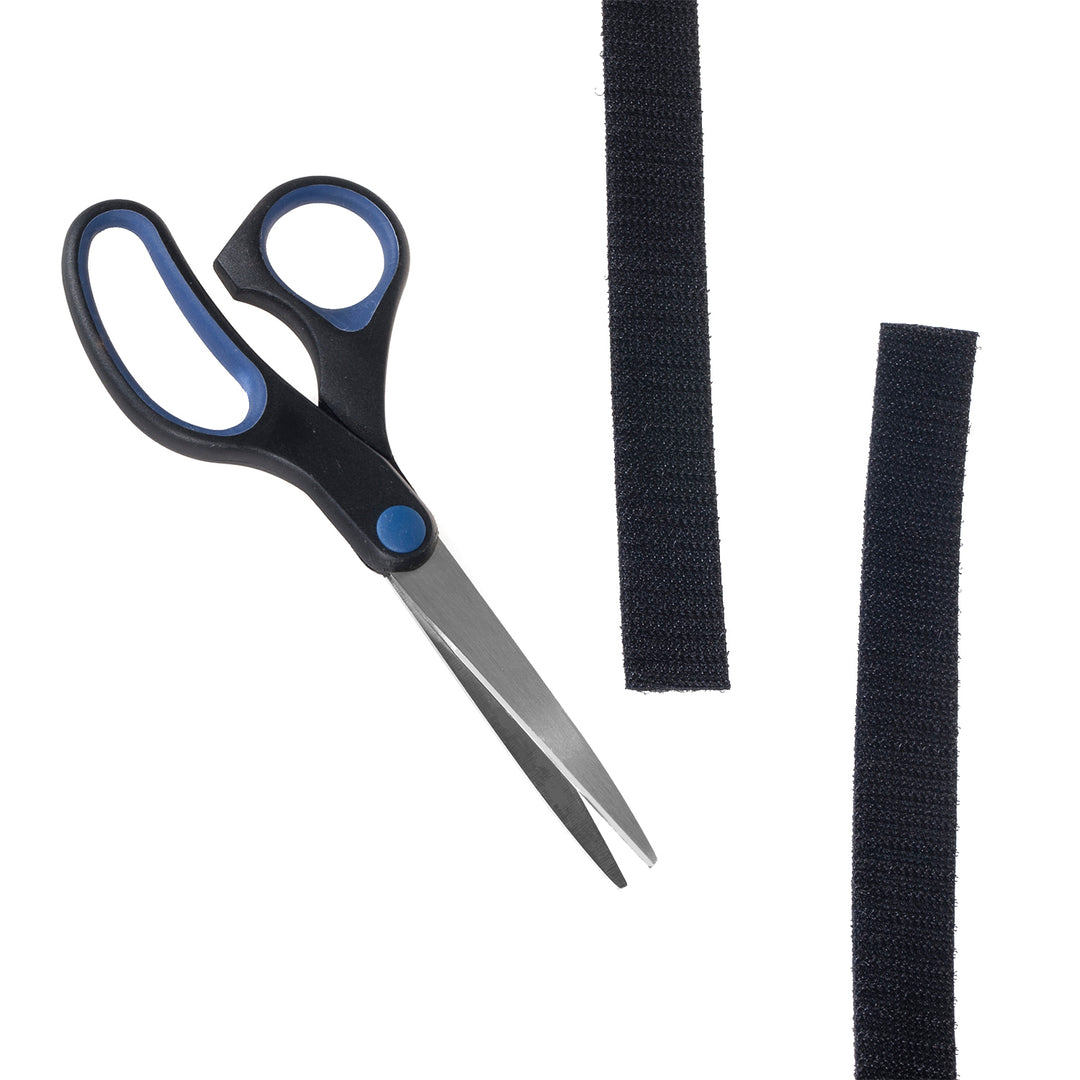 Maclean TV Systems Klettband Kabelbinder schwarz oder weiß