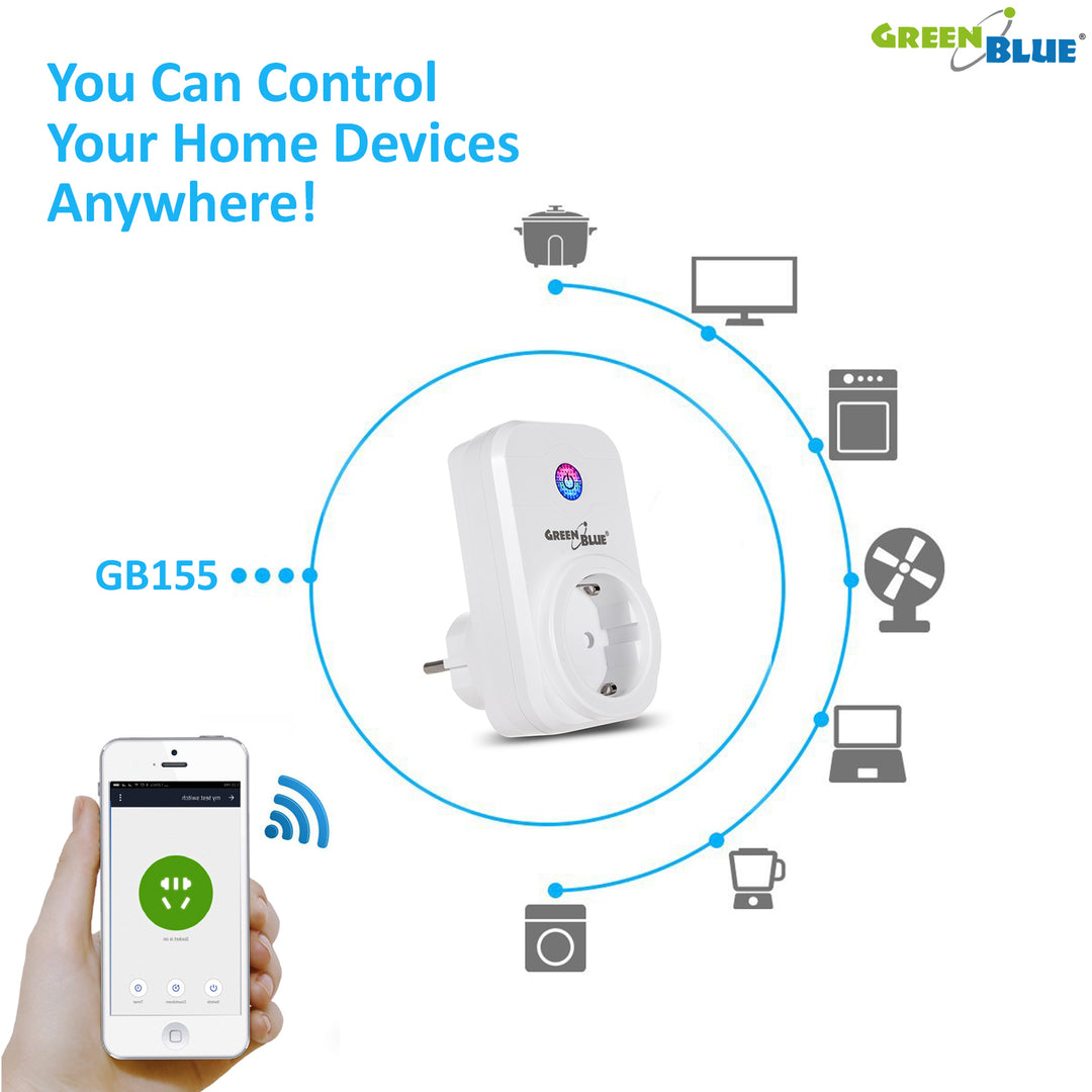 GreenBlue GB155G - Kompatibel mit Amazon Alex und Google Home