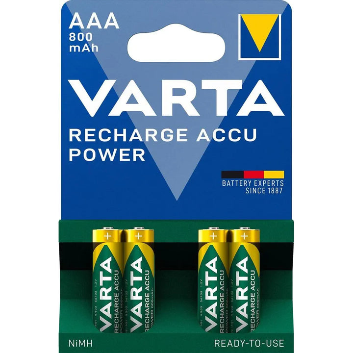 Accu Power 4x Akkus Varta Ready2use R03 AAA 800mAh NiMH