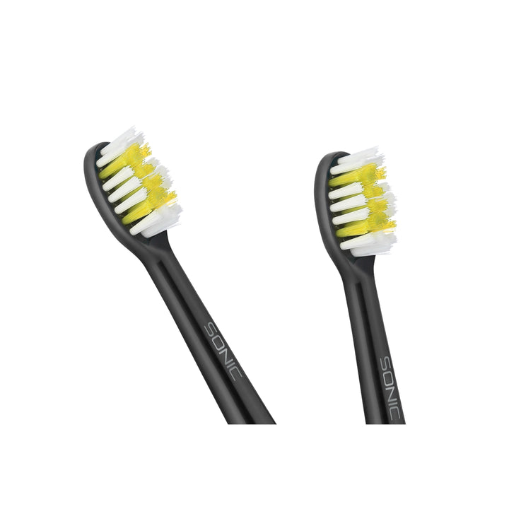 TEESA SONIC BLACK harte Zahnbürstenköpfe - 2 Stück