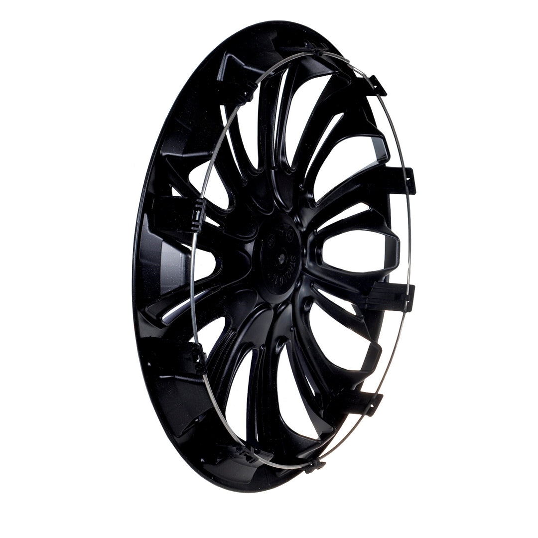 Nrm Strong Duocolor Radzierblenden Radkappen Set 4Stück 14 Zoll schwarz/silber