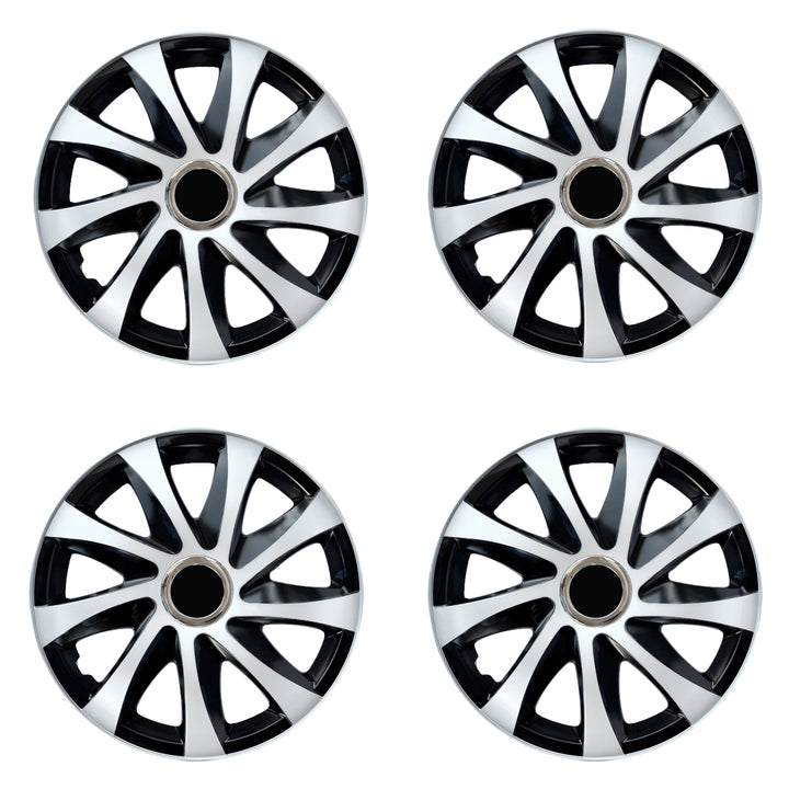 Universal Radkappen 16" NRM DRIFT Extra weiß/schwarz 4 Stück
