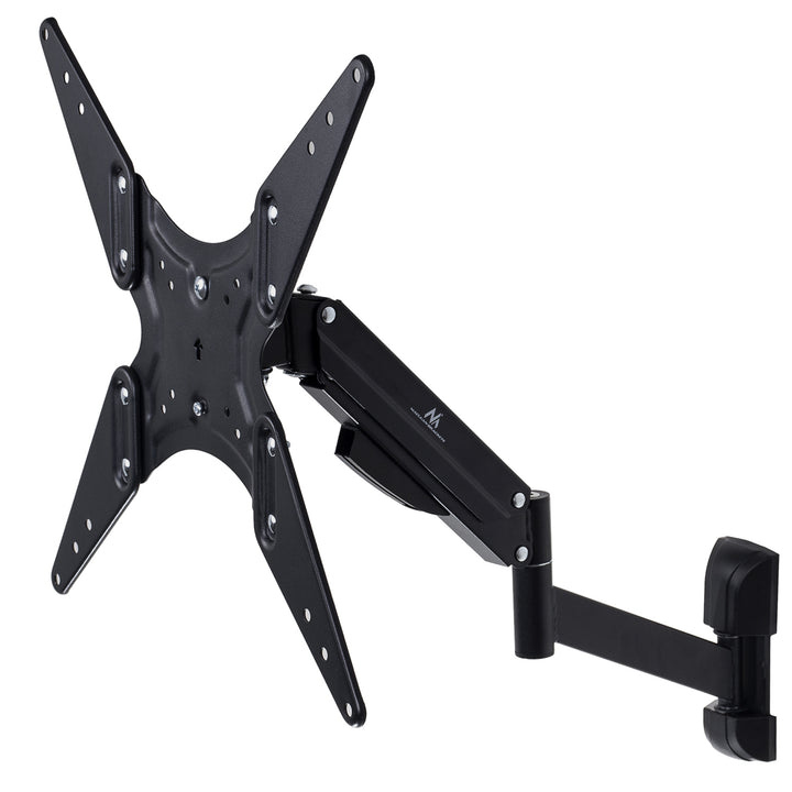 Maclean TV-Halterung, für TV oder Monitor, Gasfeder, 2 Arme, Höhenverstellung 25cm, 32"-55", 22kg, Schwarz, MC-784