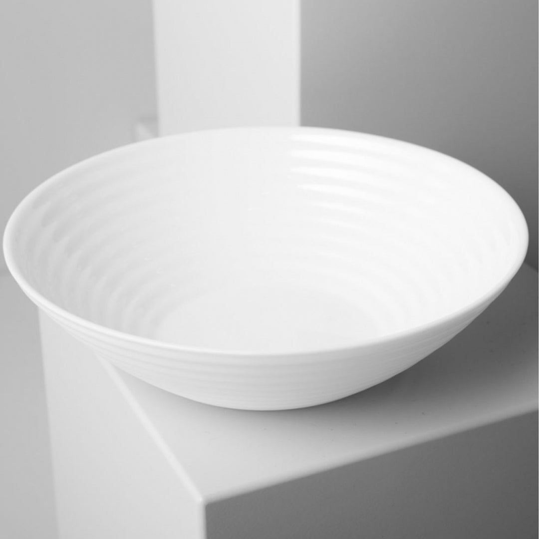 Luminarc 06455 20cm runde Salatschüssel weiß aus weißem gehärtetem Glas