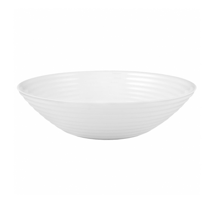 Luminarc 06455 20cm runde Salatschüssel weiß aus weißem gehärtetem Glas
