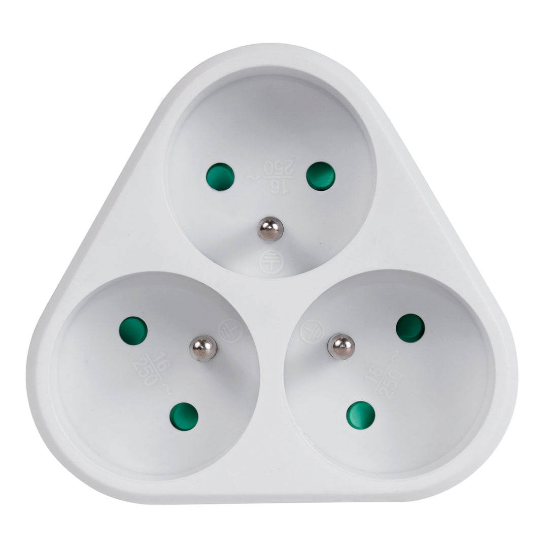 Dreifachsteckdose mit Masse Maclean Energy MCE214 16A
