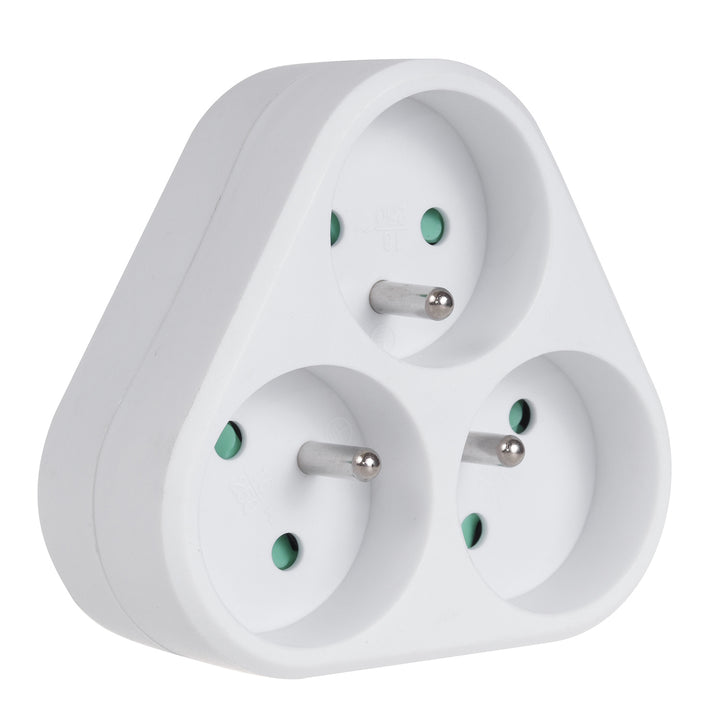 Dreifachsteckdose mit Masse Maclean Energy MCE214 16A